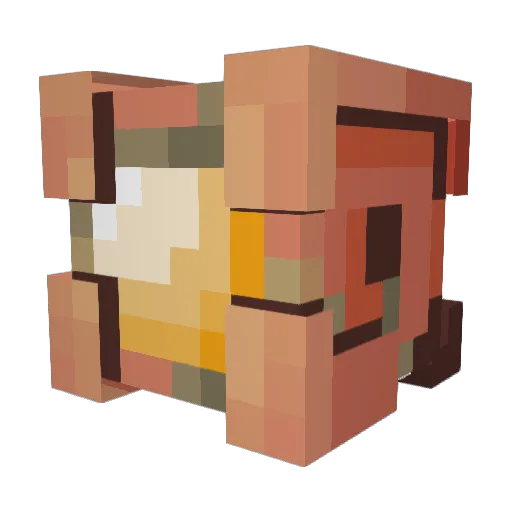 space27echo Minecraft avatar head, 3D render