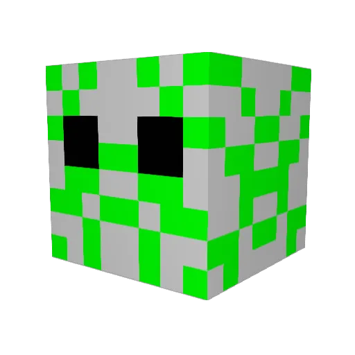 space_bugs Minecraft avatar head, 3D render