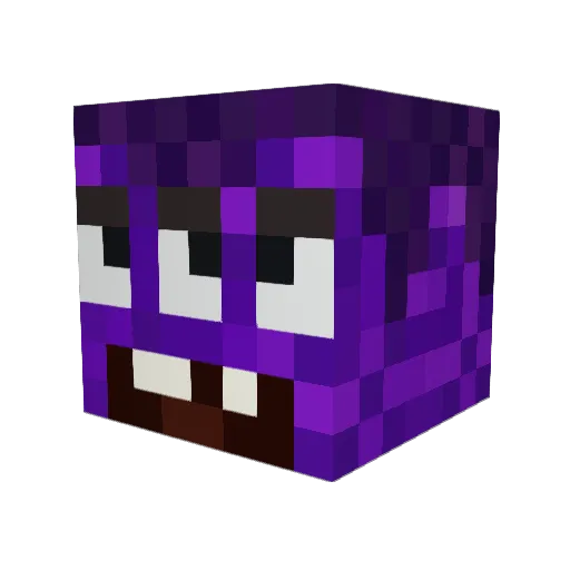 spacecadet18 Minecraft avatar head, 3D render