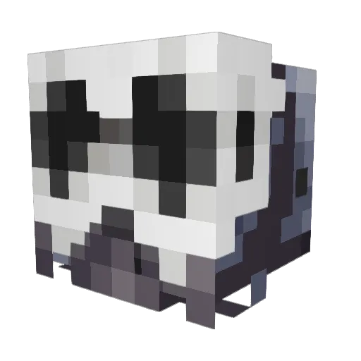 spacedbtw Minecraft avatar head, 3D render