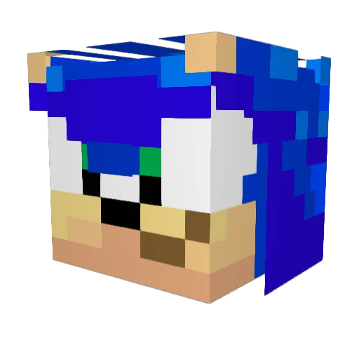 spacedragon100 Minecraft avatar head, 3D render