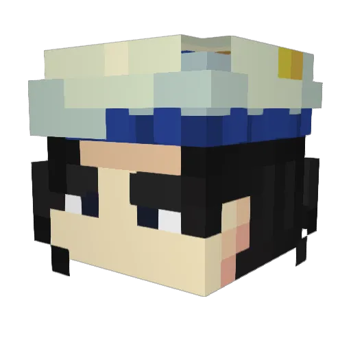 spaceglides Minecraft avatar head, 3D render