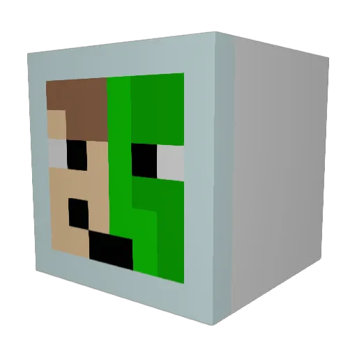 spaceguy6734 Minecraft avatar head, 3D render