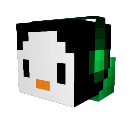 spacehawk Minecraft avatar head, 3D render