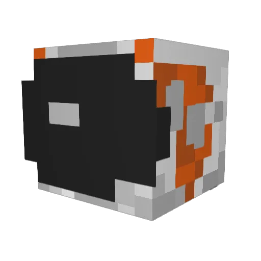 spaceman32 Minecraft avatar head, 3D render