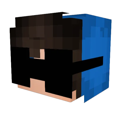 spaceman351 Minecraft avatar head, 3D render