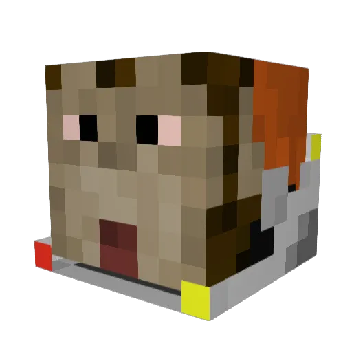 spacenickker10 Minecraft avatar head, 3D render