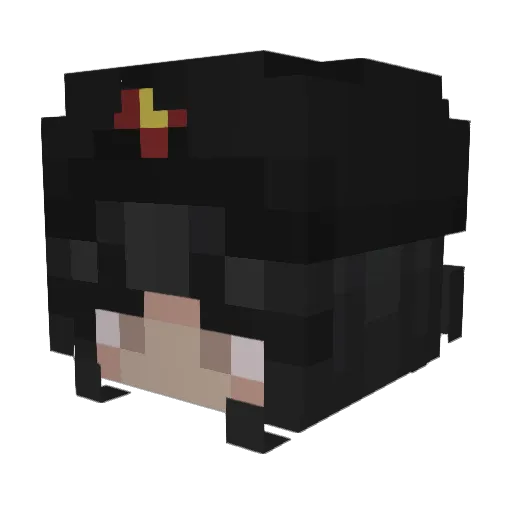 spacex5 Minecraft avatar head, 3D render