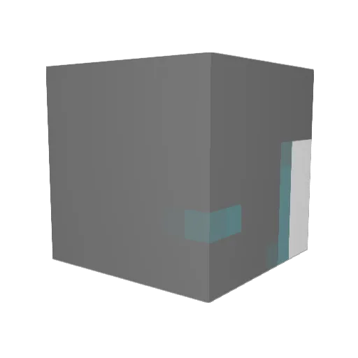 spaceyLB Minecraft avatar head, 3D render