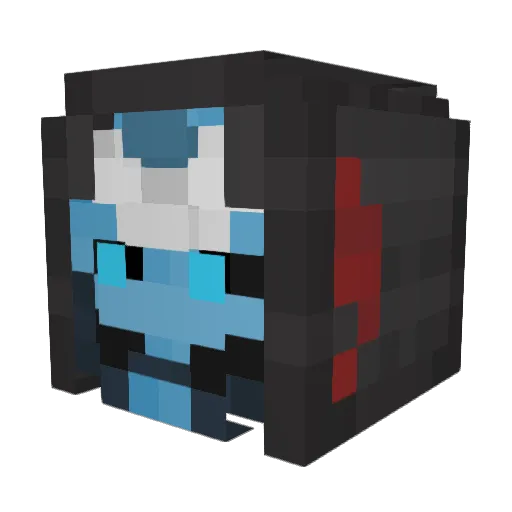 spacez320 Minecraft avatar head, 3D render