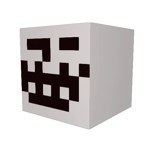 spacezed Minecraft avatar head, 3D render