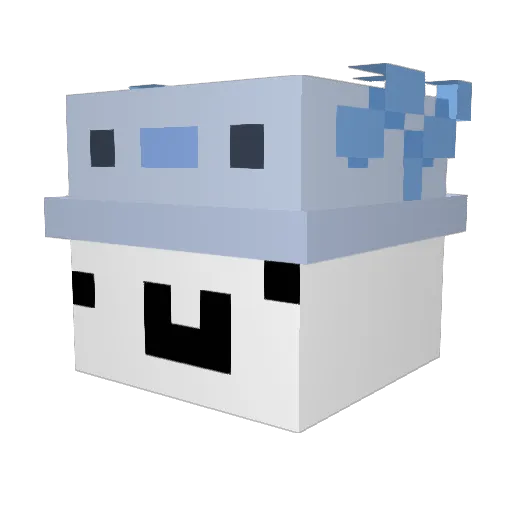 spacq_ Minecraft avatar head, 3D render