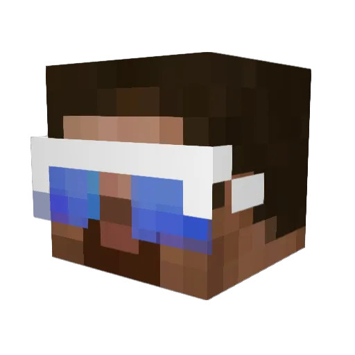 spadasinul Minecraft avatar head, 3D render