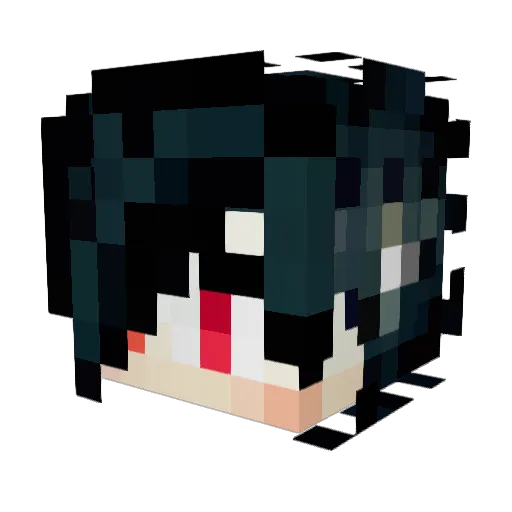 spageti2012 Minecraft avatar head, 3D render