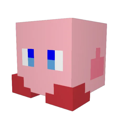 spaghetthony Minecraft avatar head, 3D render