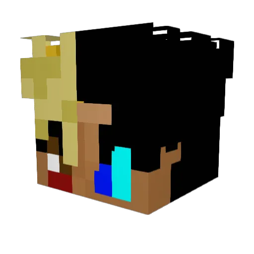 spaghettiman431 Minecraft avatar head, 3D render