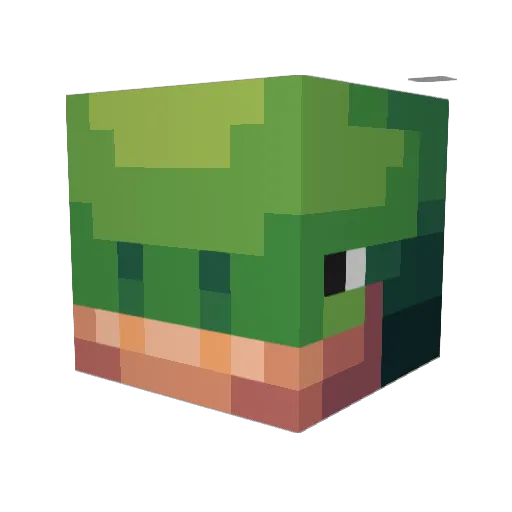 spako7 Minecraft avatar head, 3D render