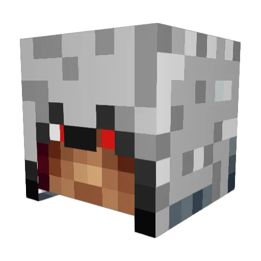 spaky25 Minecraft avatar head, 3D render