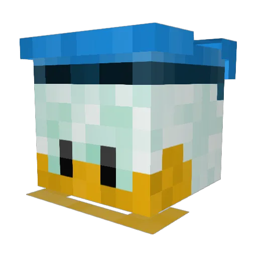 spalad Minecraft avatar head, 3D render