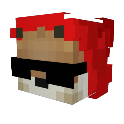 spalmZarD Minecraft avatar head, 3D render