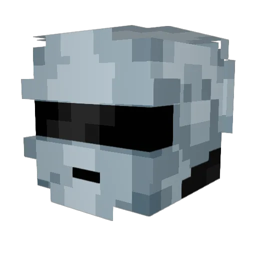 spambox Minecraft avatar head, 3D render