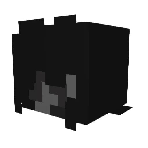 spamcollar Minecraft avatar head, 3D render