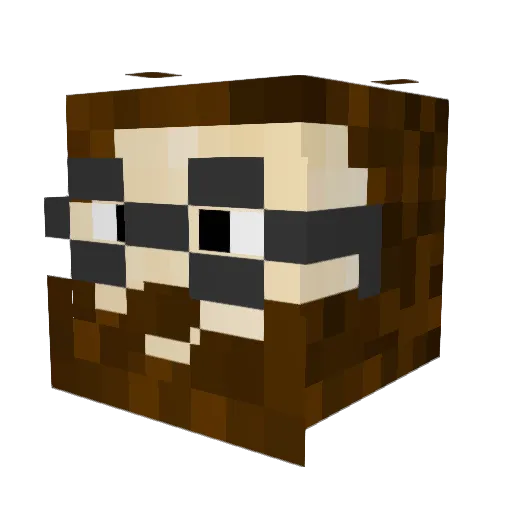 spammons Minecraft avatar head, 3D render