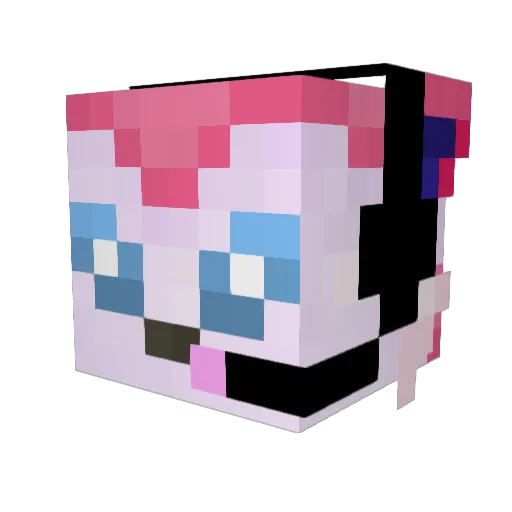spamton421 Minecraft avatar head, 3D render