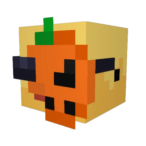 spamtrack Minecraft avatar head, 3D render