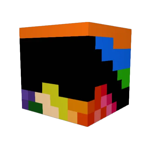 spande Minecraft avatar head, 3D render