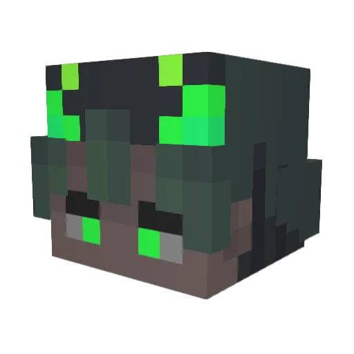 spang2 Minecraft avatar head, 3D render