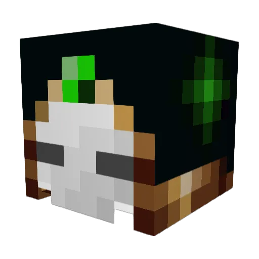 spani03 Minecraft avatar head, 3D render