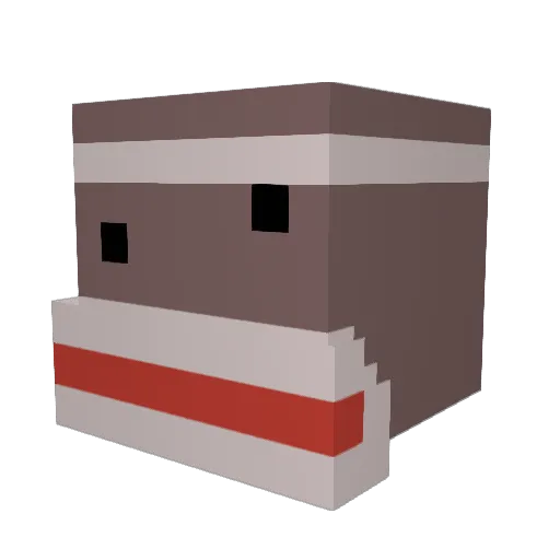 spankamonkii Minecraft avatar head, 3D render
