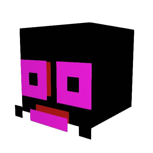 spanx1 Minecraft avatar head, 3D render