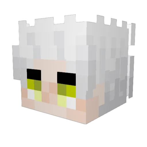 spaqinko Minecraft avatar head, 3D render