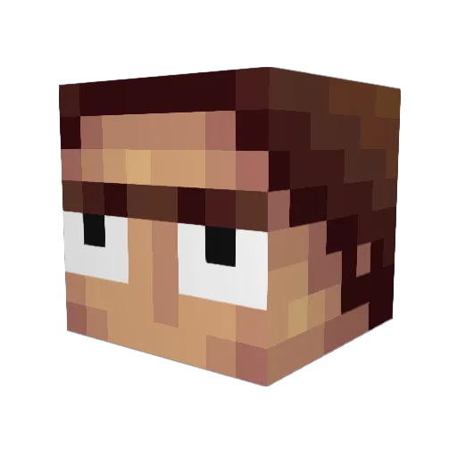 spardell Minecraft avatar head, 3D render