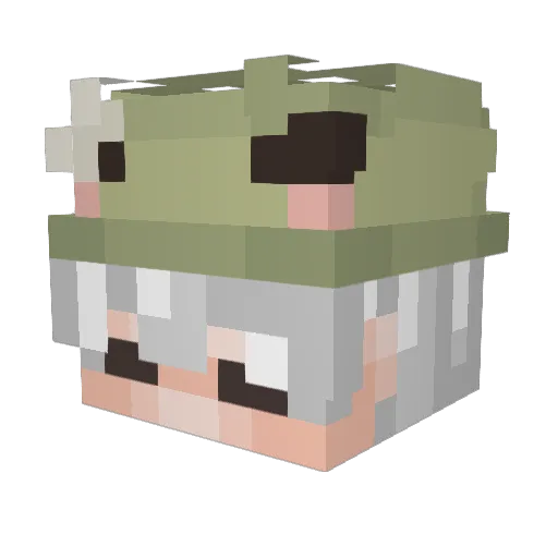 spark666d Minecraft avatar head, 3D render