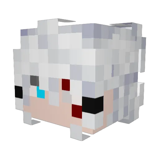 sparkio8 Minecraft avatar head, 3D render