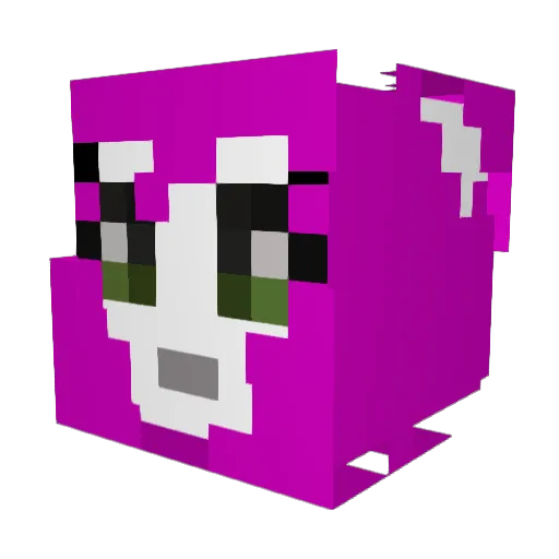 sparklingtiny Minecraft avatar head, 3D render