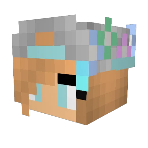 sparkly_muffins Minecraft avatar head, 3D render