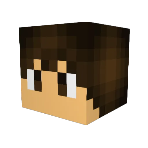 sparkplugfire Minecraft avatar head, 3D render