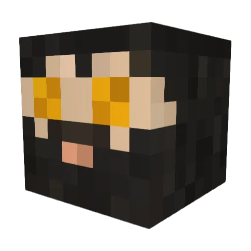 sparksnevada Minecraft avatar head, 3D render
