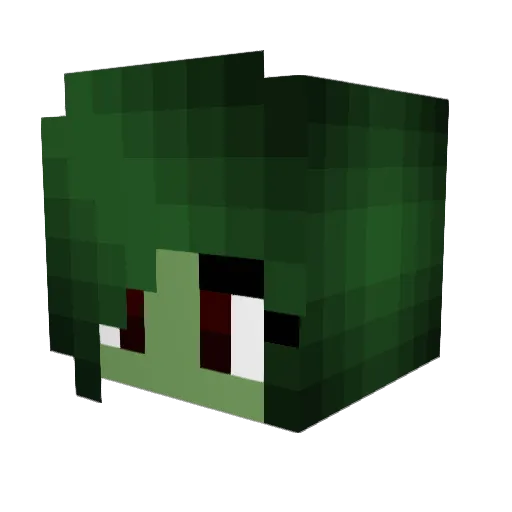 sparkvoid9 Minecraft avatar head, 3D render
