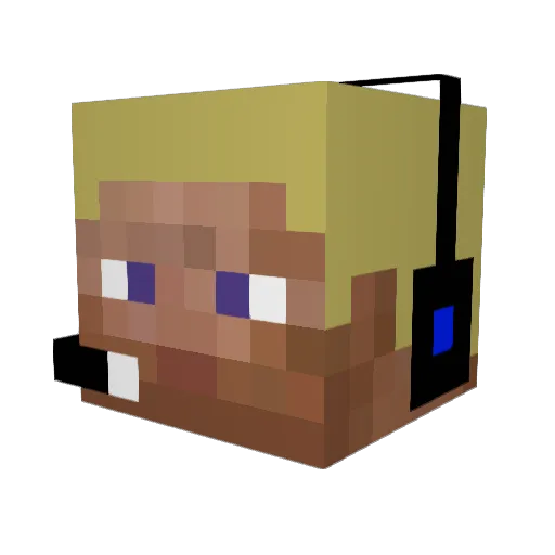 sparky_3200 Minecraft avatar head, 3D render