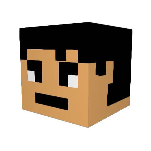 sparkycoast Minecraft avatar head, 3D render