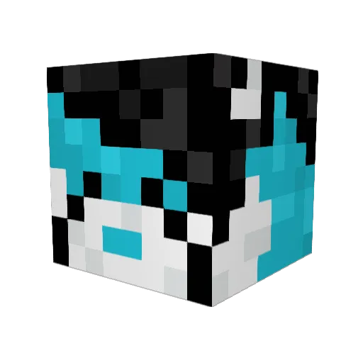 sparkypanda Minecraft avatar head, 3D render