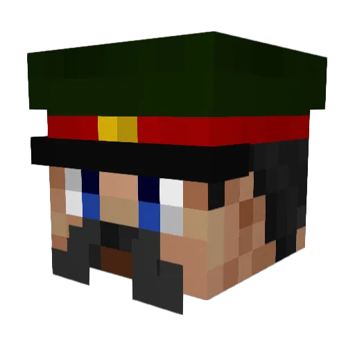 sparkz088 Minecraft avatar head, 3D render