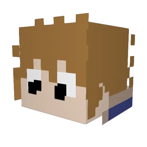 sparogy Minecraft avatar head, 3D render
