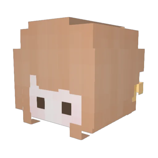 sparrow_kr Minecraft avatar head, 3D render