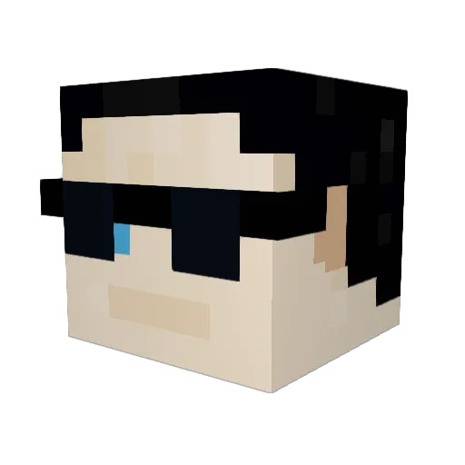 sparrowtail24 Minecraft avatar head, 3D render